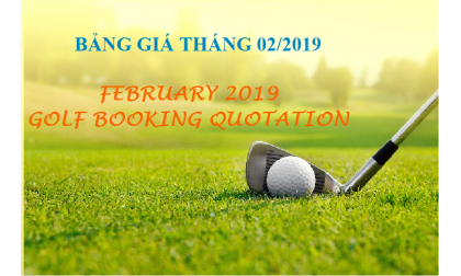  [INTERGOLF - Promotion] Price list of booking TeeTimes February, 2019 골프장 가격표