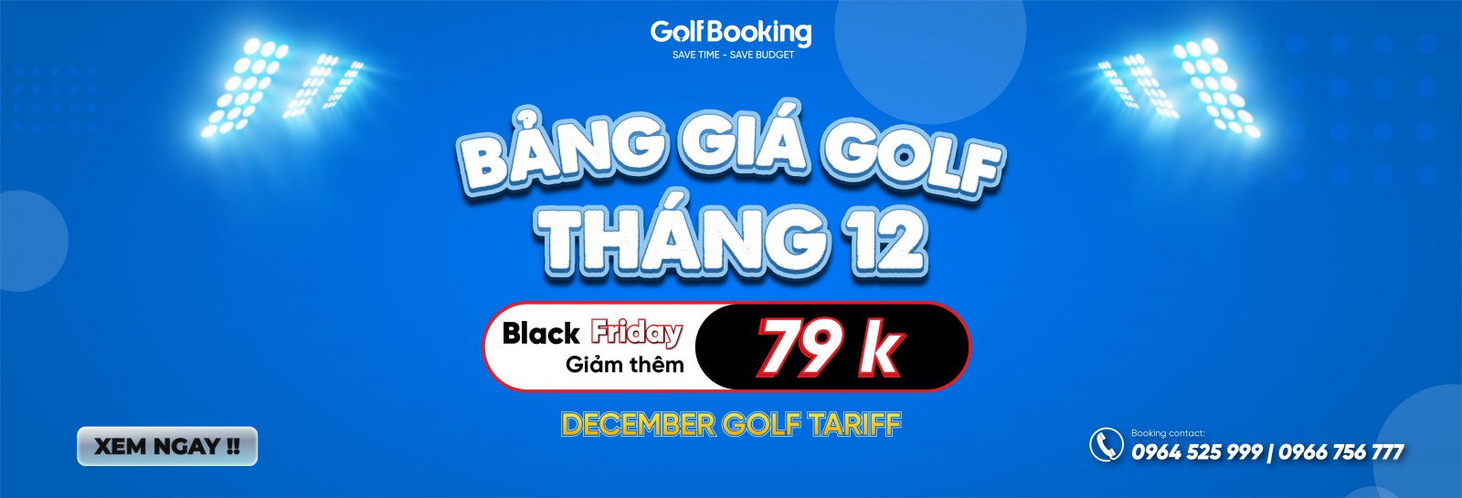 BẢNG GIÁ GOLF THÁNG 12